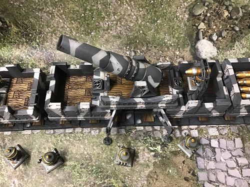 Train 'Big Betty' Railway artillery cannon